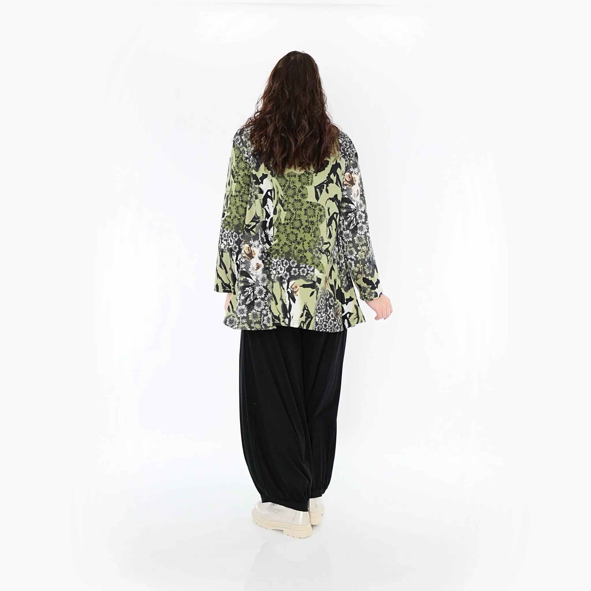 Chemise AKH 1892, olive-noir-blanc