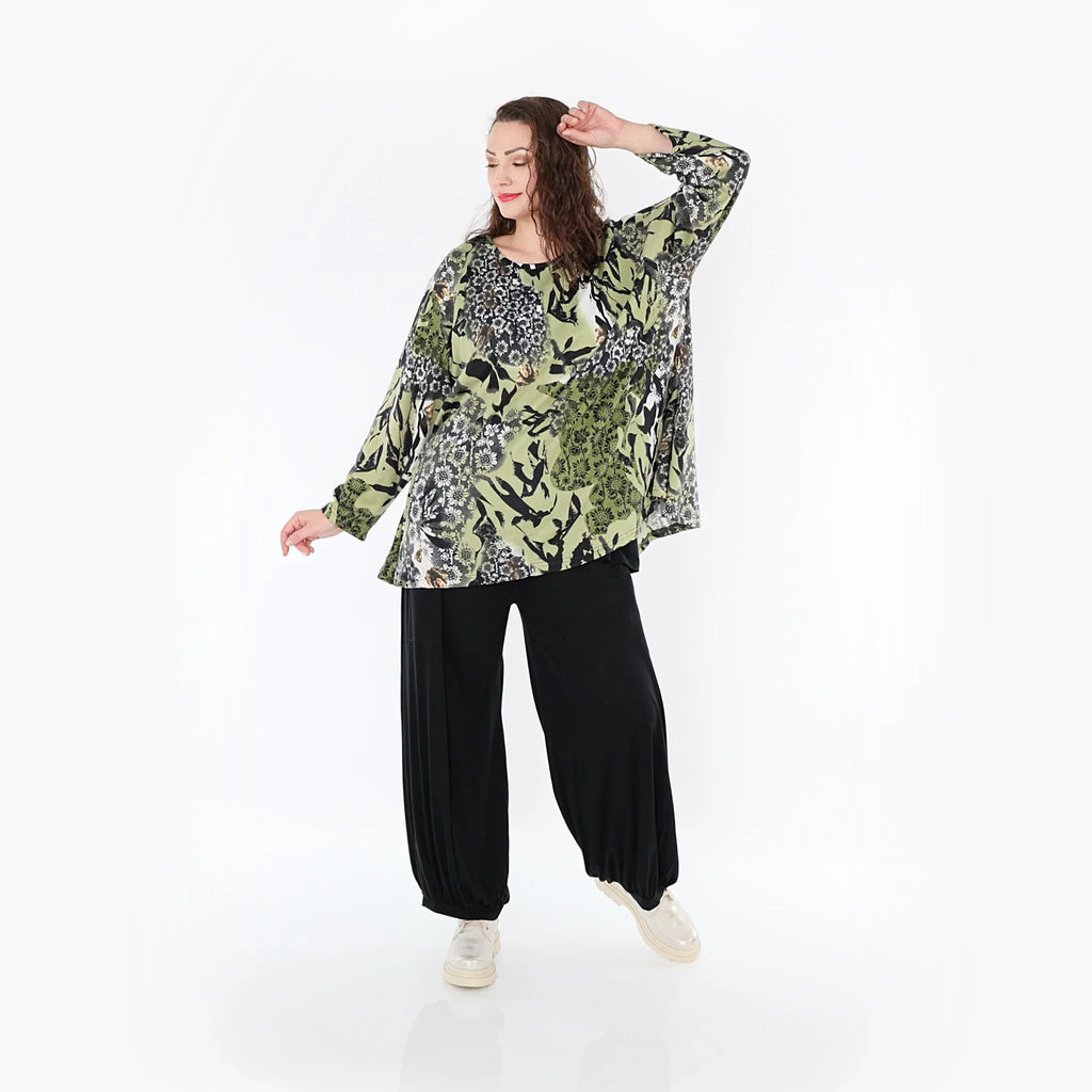 Chemise AKH 1892, olive-noir-blanc