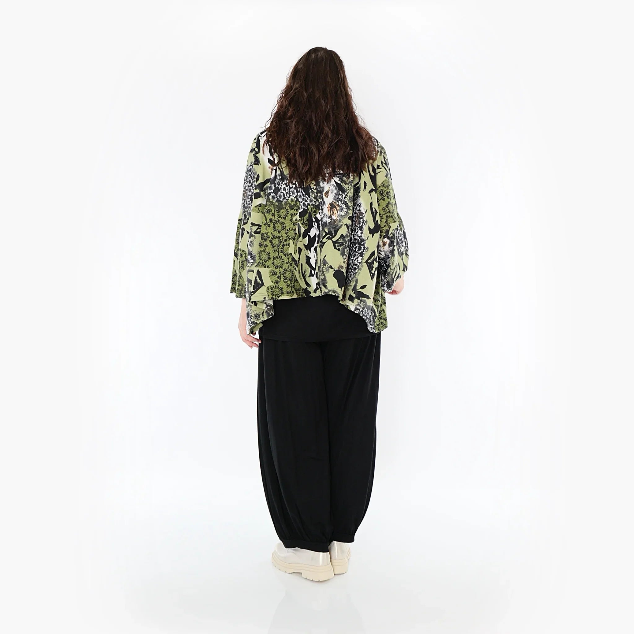 AKH Fashion Shirt 3019 Lyanna, Olive/Schwarz/Weiß