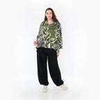 AKH Fashion Shirt 3019 Lyanna, Olive/Schwarz/Weiß