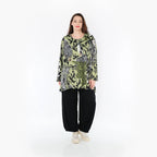 AKH Fashion Shirt 593 Lyanna, Olive/Schwarz/Weiß