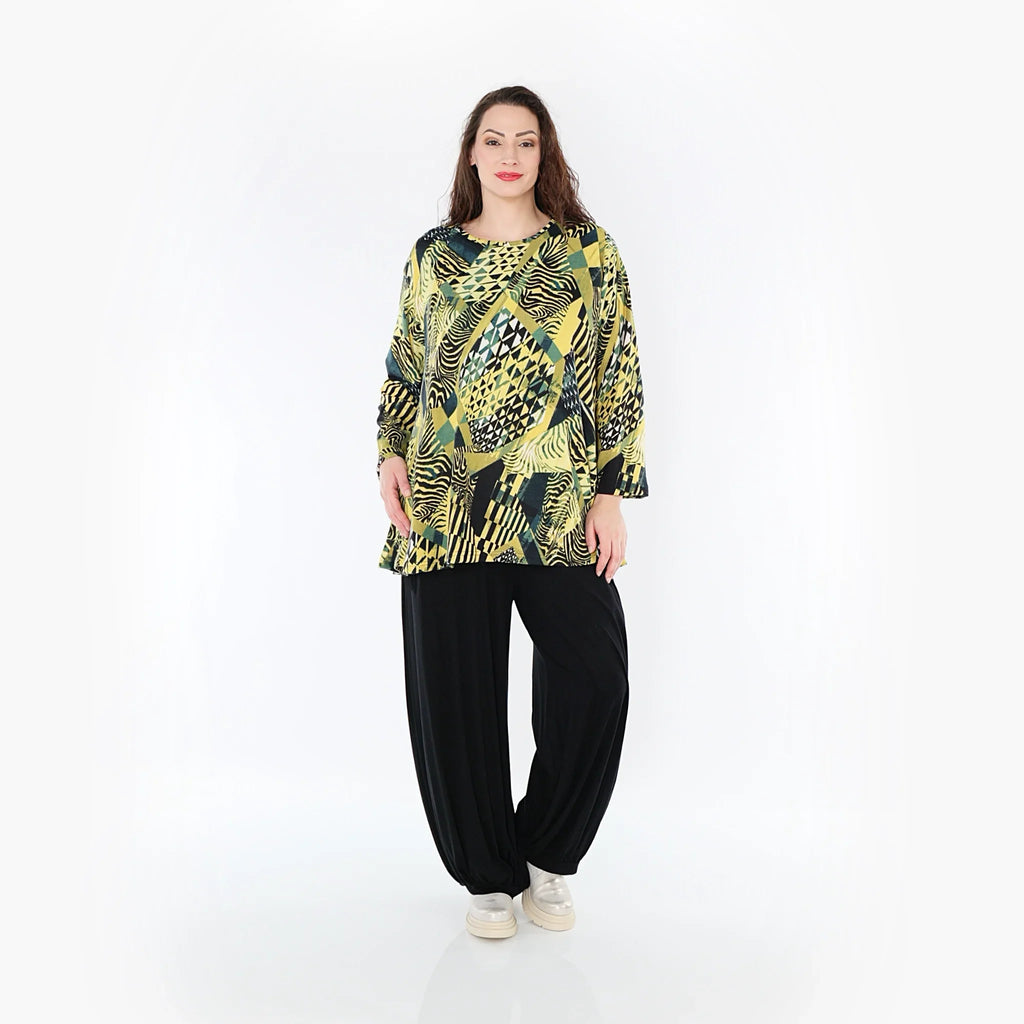 Chemise AKH 1892, moutarde-olive-noir