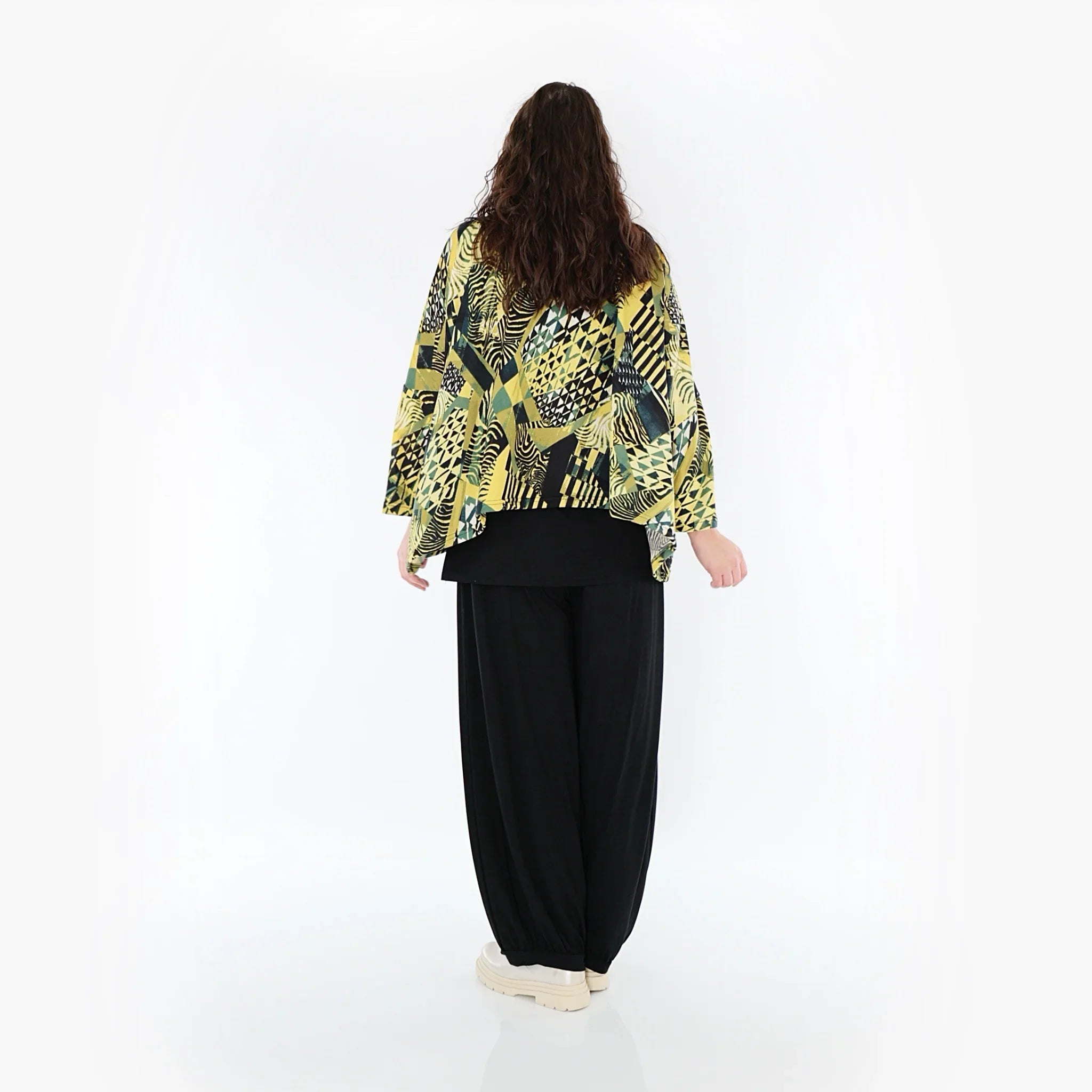 AKH Fashion Shirt 3019 Aviana, Senf/Olive/Schwarz