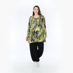 AKH 593 Big Shirt, Mustard-Olive-Black
