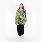 AKH 593 Big Shirt, Mustard-Olive-Black