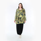 AKH 593 Big Shirt, Mustard-Olive-Black