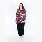 Chemise AKH 1892, fuchsia-noir-crème