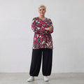 AKH Fashion Shirt 1892 Lillia, Fuchsia/Schwarz/Creme