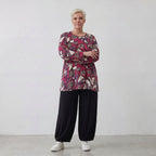 AKH Fashion Shirt 1892 Lillia, Fuchsia/Schwarz/Creme