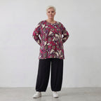 AKH Fashion Shirt 1892 Lillia, Fuchsia/Schwarz/Creme