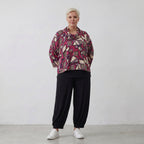 AKH Fashion Shirt 3019 Lillia, Fuchsia/Schwarz/Creme