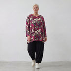 AKH Fashion Shirt 593 Lillia, Fuchsia/Schwarz/Creme