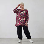 AKH Fashion Shirt 593 Lillia, Fuchsia/Schwarz/Creme