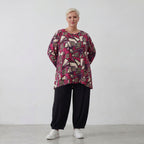 AKH Fashion Shirt 593 Lillia, Fuchsia/Schwarz/Creme