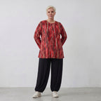Chemise AKH 1892, rouge-cognac-noir