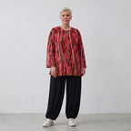 Chemise AKH 1892, rouge-cognac-noir