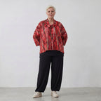 AKH Fashion Shirt 3019 Meera, Rot/Cognac/Schwarz