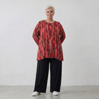 AKH Fashion Shirt 593 Meera, Rot/Cognac/Schwarz