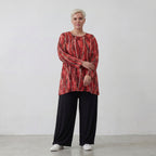 AKH Fashion Shirt 593 Meera, Rot/Cognac/Schwarz