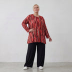 AKH Fashion Shirt 593 Meera, Rot/Cognac/Schwarz