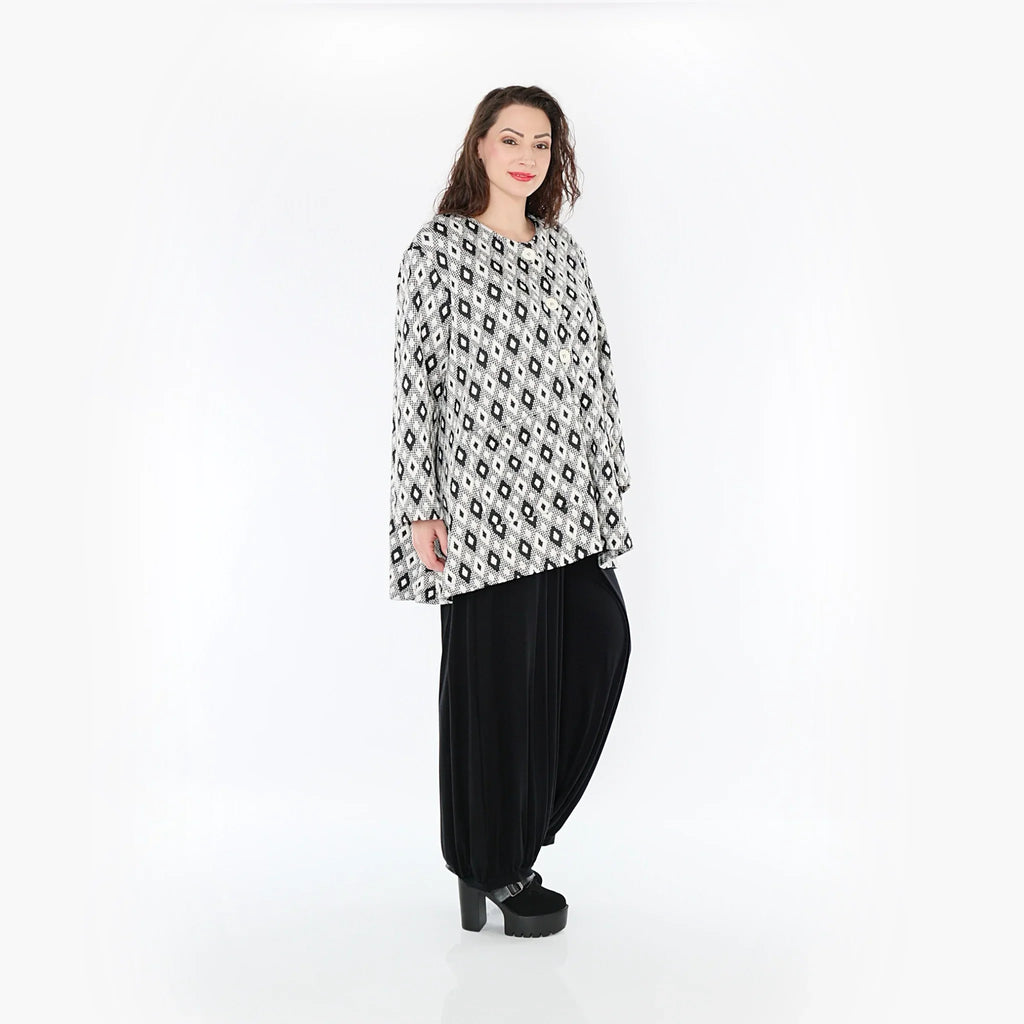 AKH Fashion Jacke 1382 Joyce, Weiß/Schwarz