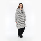 AKH Fashion Mantel 2494 Joyce, Weiß/Schwarz