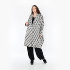 AKH Fashion Mantel 2494 Joyce, Weiß/Schwarz