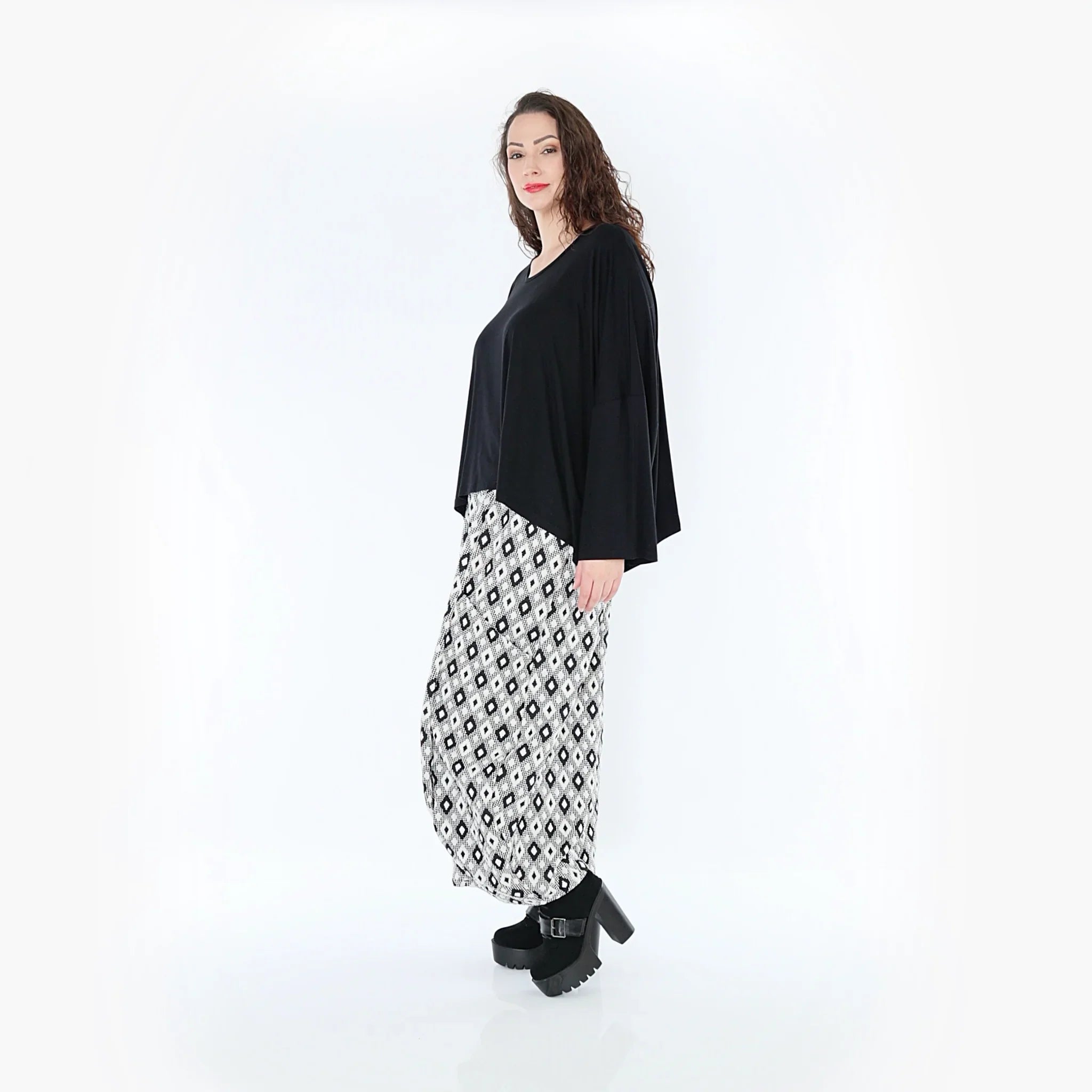 AKH Fashion Hose 8069 Joyce, Weiß/Schwarz
