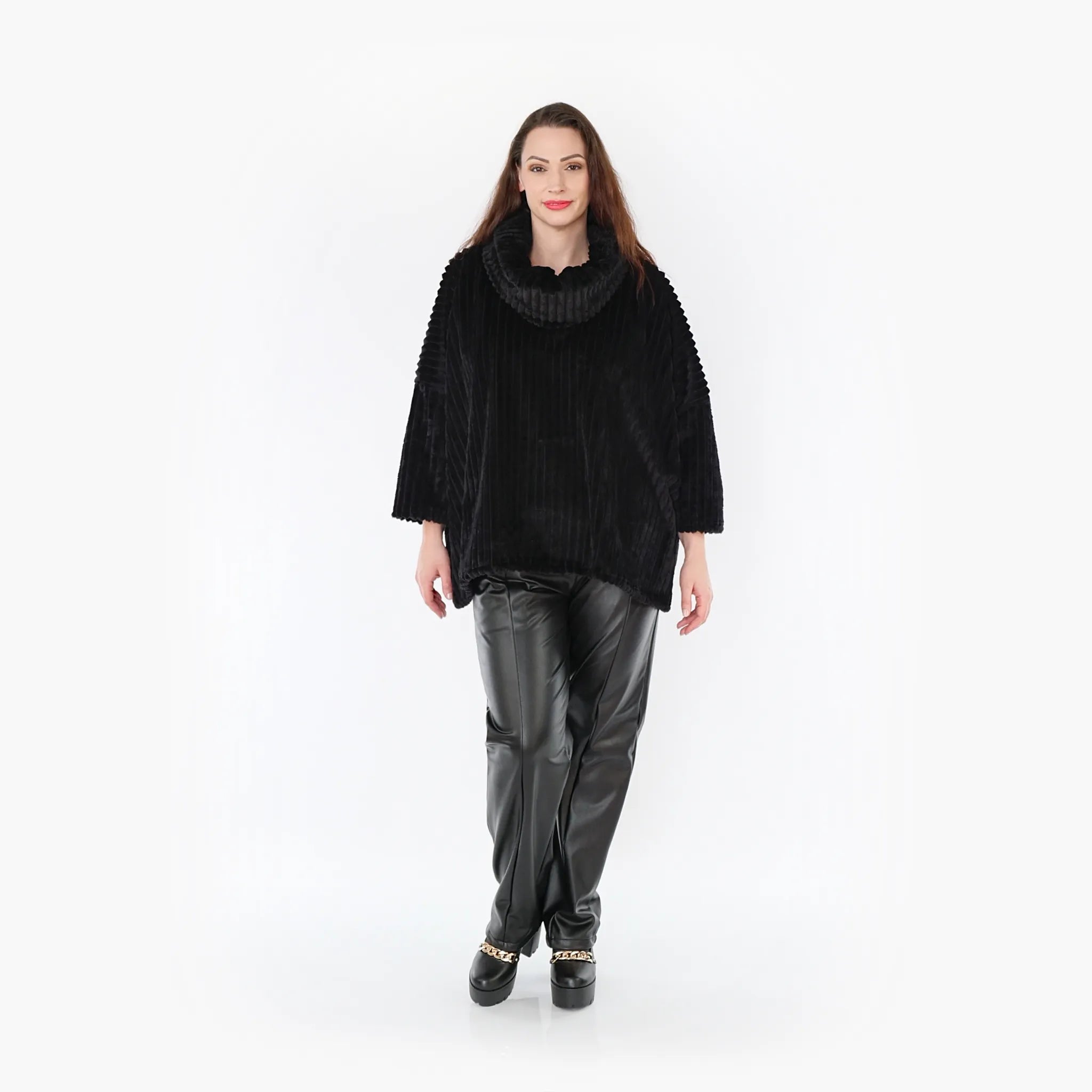 AKH 3091 Big Shirt, Black