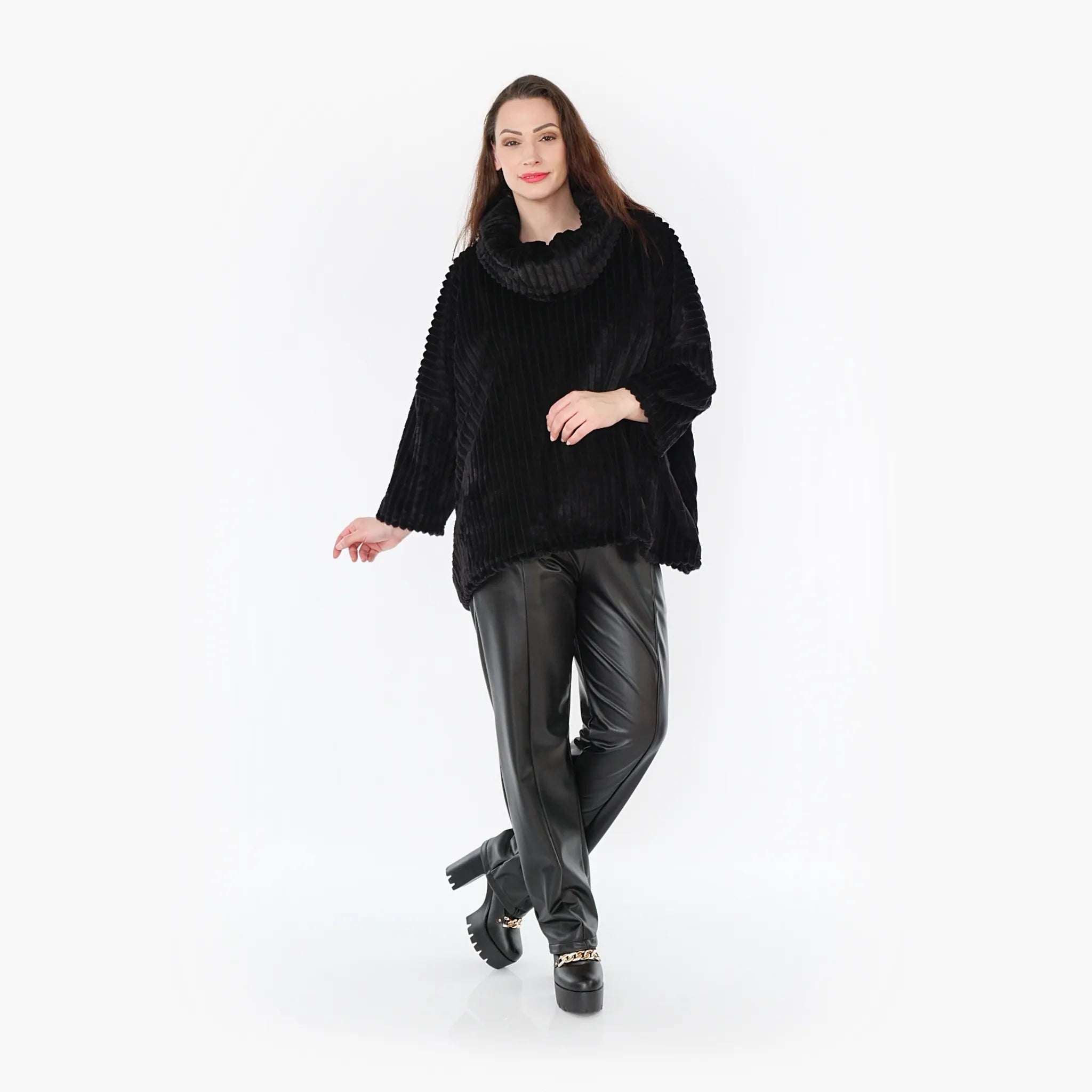 AKH 3091 Big Shirt, Black