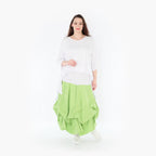 AKH Fashion Skirt 7559 Hellena, Apple Green/White