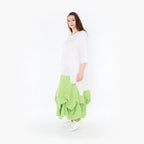 AKH Fashion Skirt 7559 Hellena, Apple Green/White