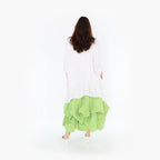 AKH Fashion Skirt 7559 Hellena, Apple Green/White