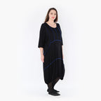 AKH Fashion Kleid 6564 Thea, Schwarz/Blau