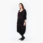 Robe AKH 6564, Noir-Fuchsia