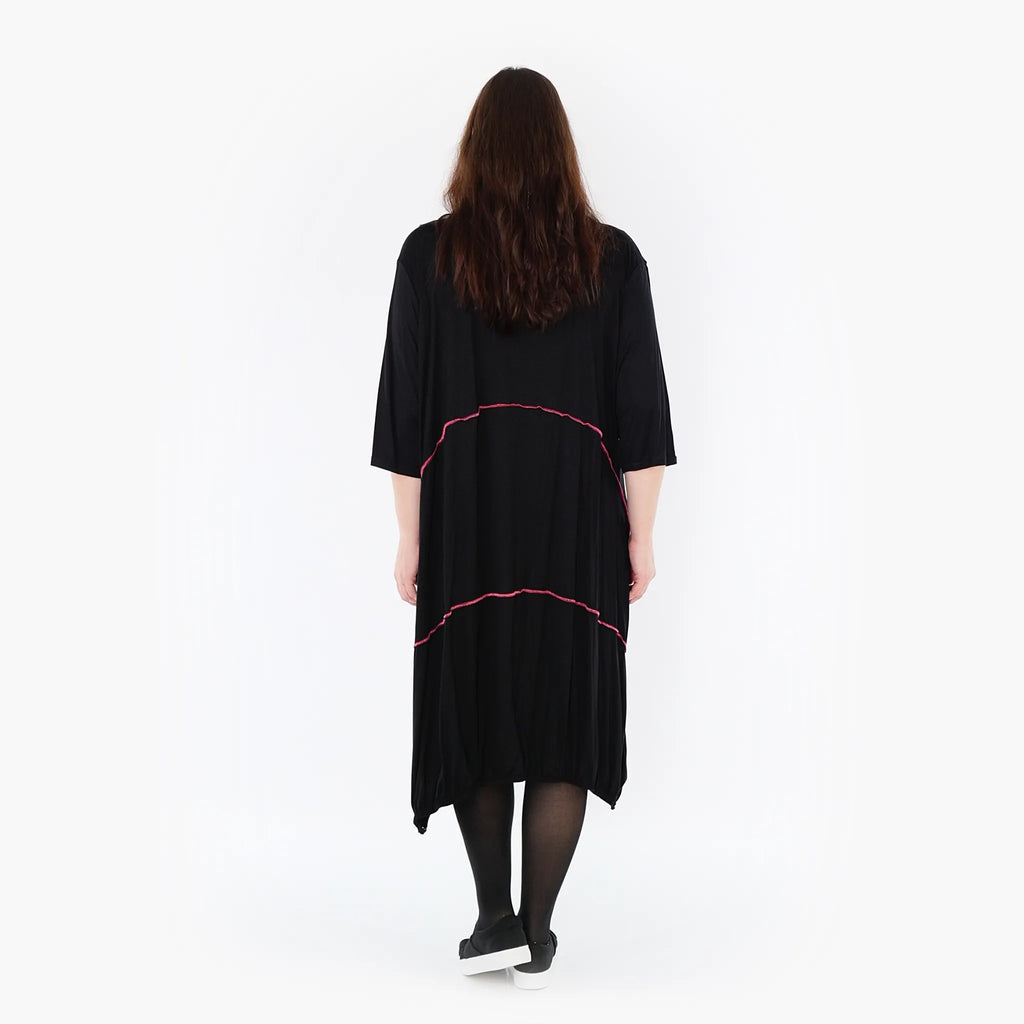 Robe AKH 6564, Noir-Fuchsia