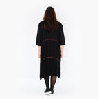 Robe AKH 6564, Noir-Fuchsia