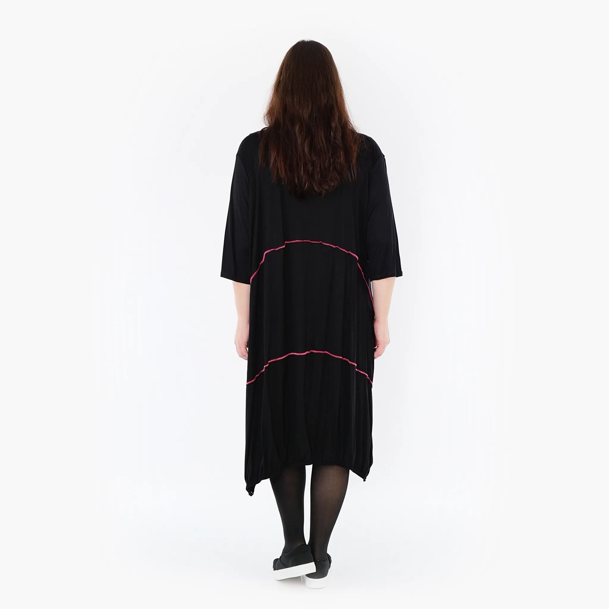 Robe AKH 6564, Noir-Fuchsia