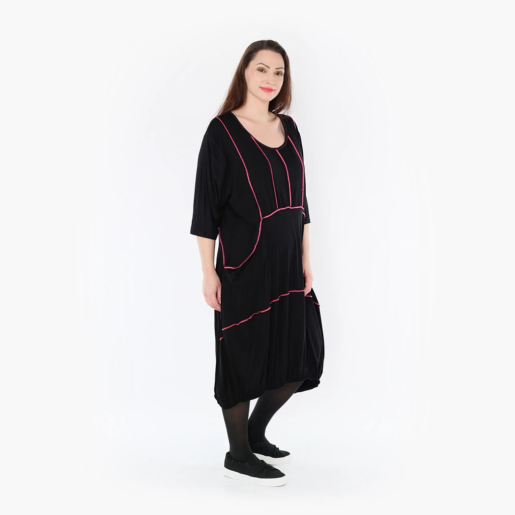 Robe AKH 6564, Noir-Fuchsia