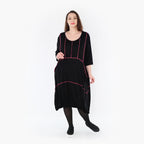 Robe AKH 6564, Noir-Fuchsia