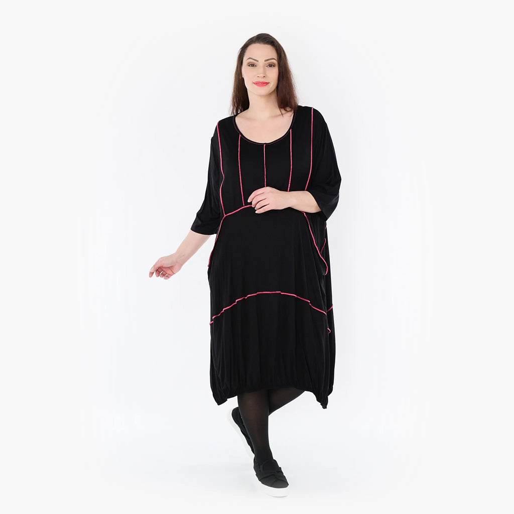 Robe AKH 6564, Noir-Fuchsia