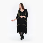 AKH Fashion Kleid 6564 Thea, Schwarz/Gelb