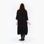 AKH Fashion Kleid 6564 Thea, Schwarz/Rot