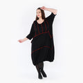 AKH Fashion Kleid 6564 Thea, Schwarz/Rot