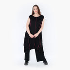 AKH 6913 Tunic, black-fuchsia