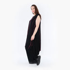 AKH 6913 Tunic, black-fuchsia
