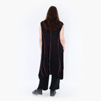 AKH 6913 Tunic, black-fuchsia