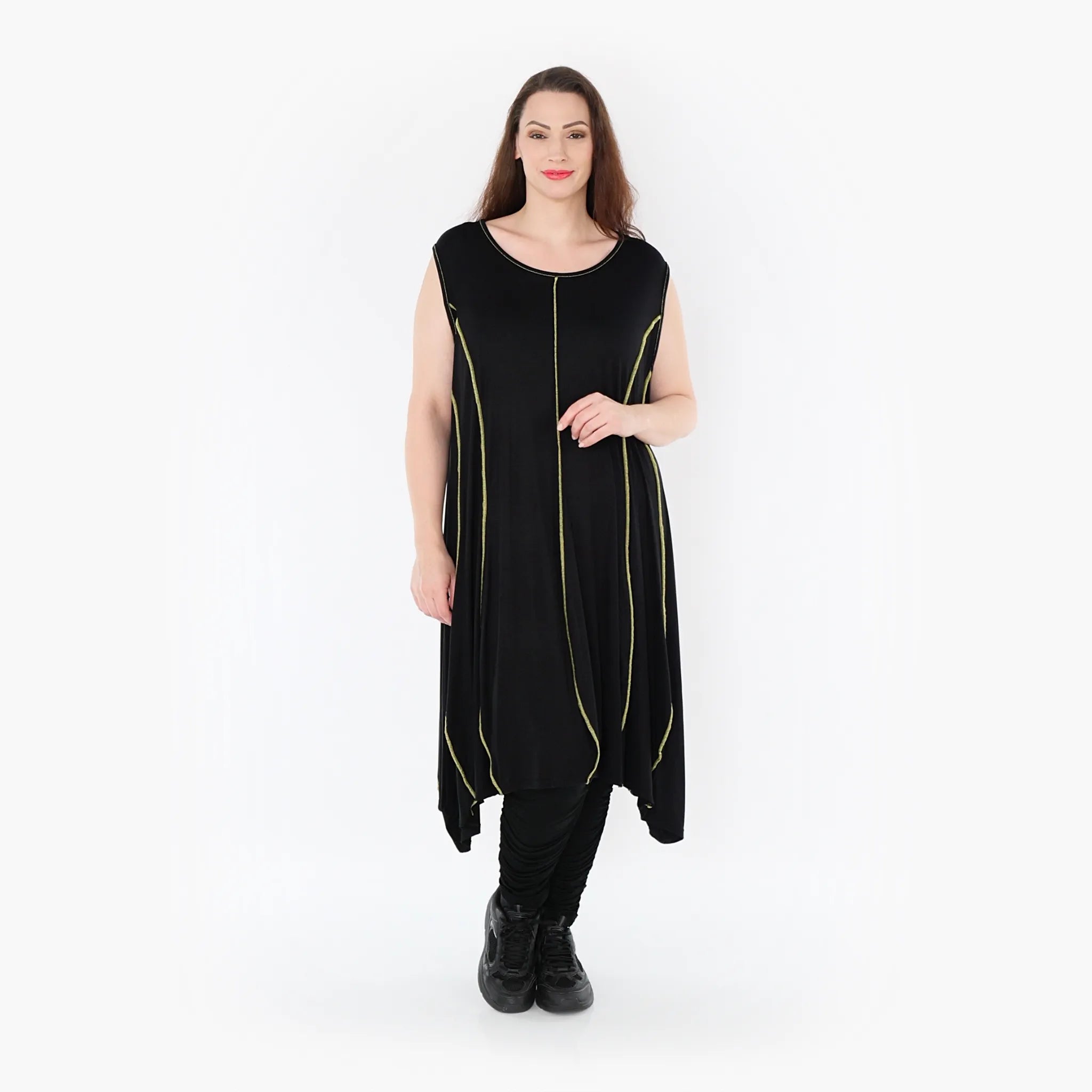 AKH Fashion Tunika 6913 Thea, Schwarz/Gelb