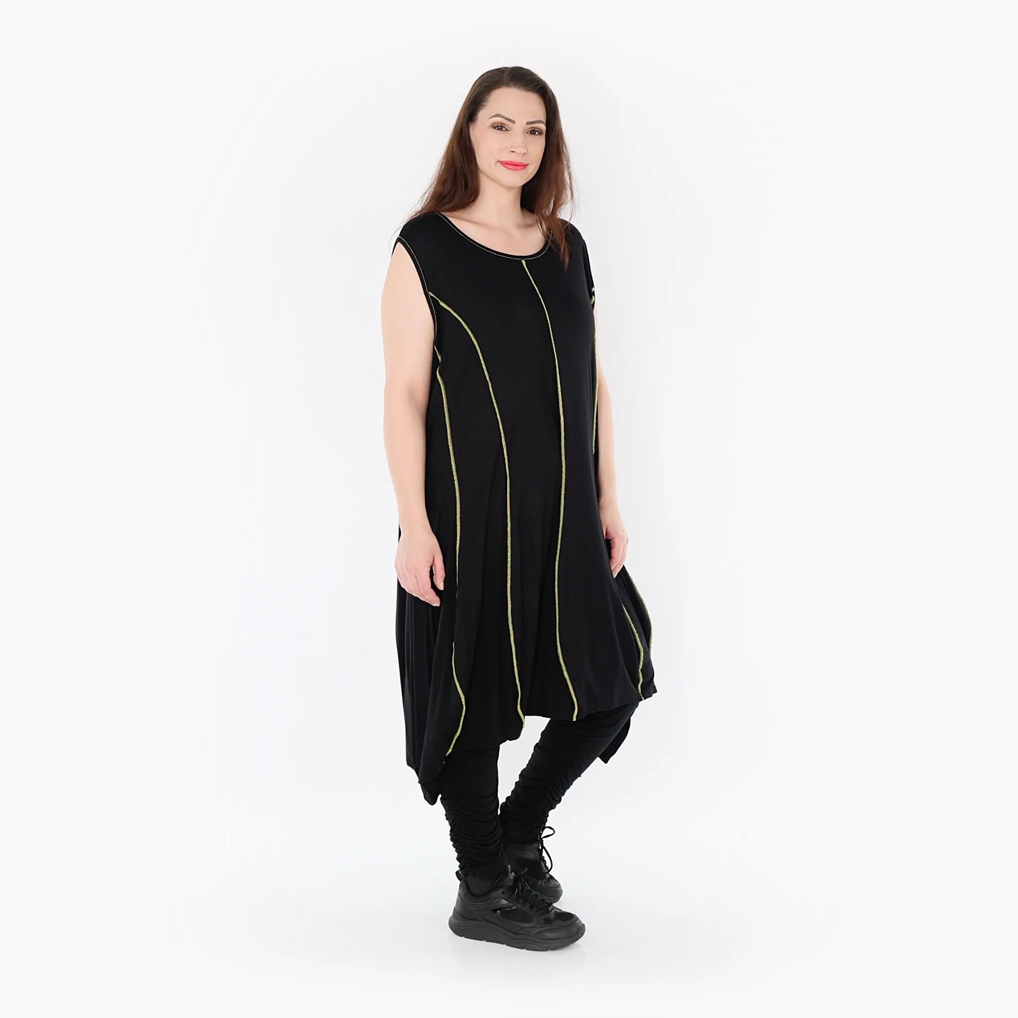 AKH Fashion Tunika 6913 Thea, Schwarz/Gelb
