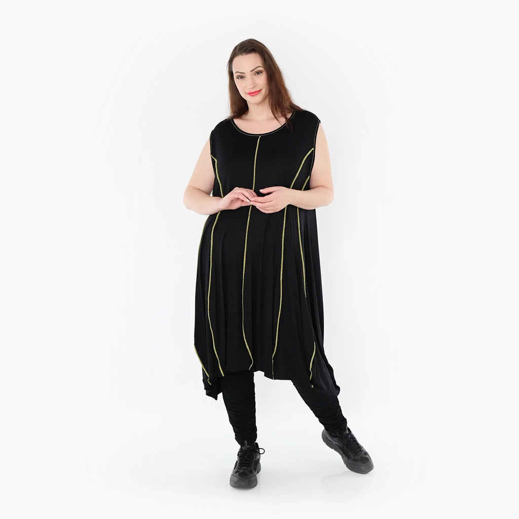AKH Fashion Tunika 6913 Thea, Schwarz/Gelb
